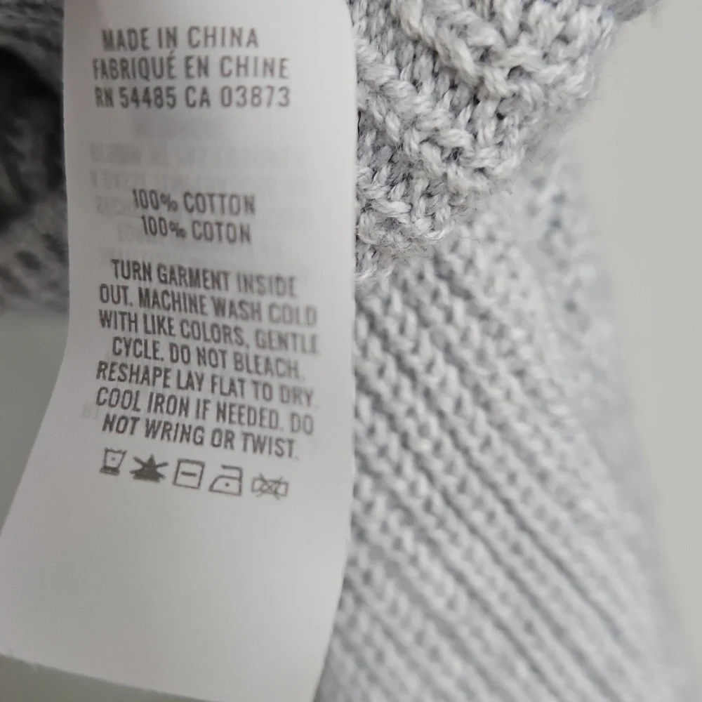 Aerie Women's Gray Heanley Oversized Knit Sweater Size S - Picture 13 of 13